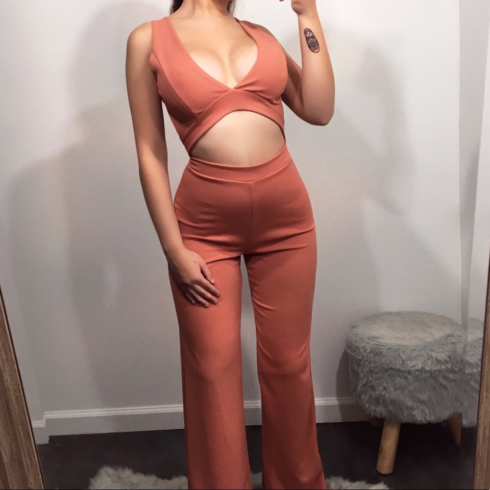 Lily Coral Jumpsuit - Picture 1 of 5